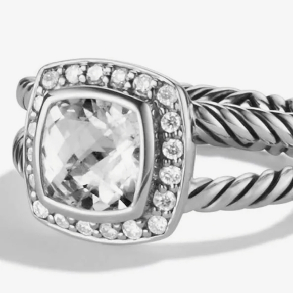 David Yurman white topaz albion ring - Picture 2 of 5